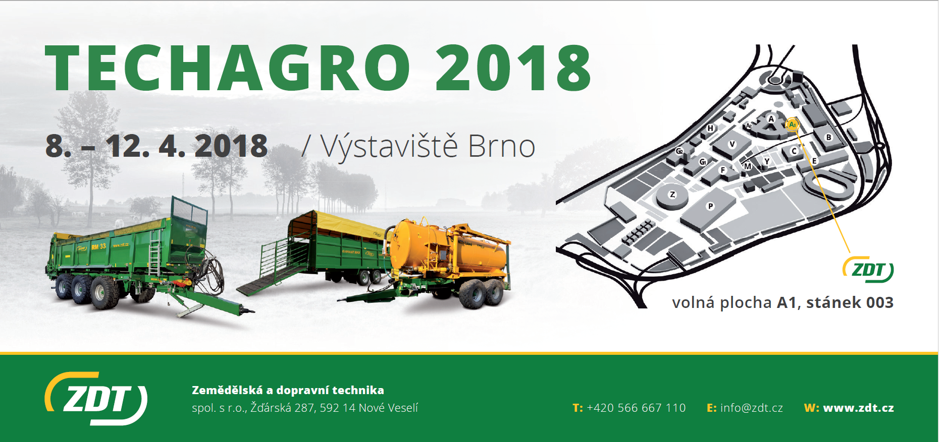 Pozvánka na výstavu TECH AGRO 2018