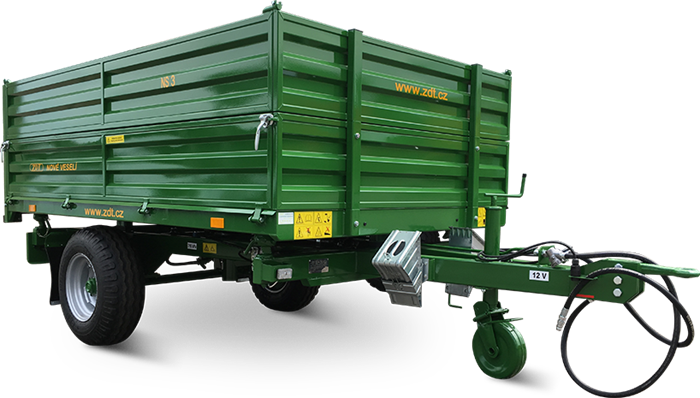 Three-way tipping semi-trailers